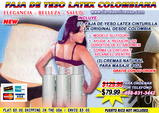 faja de yeso latex, faja yeso latex, faja de yeso latex colombiana